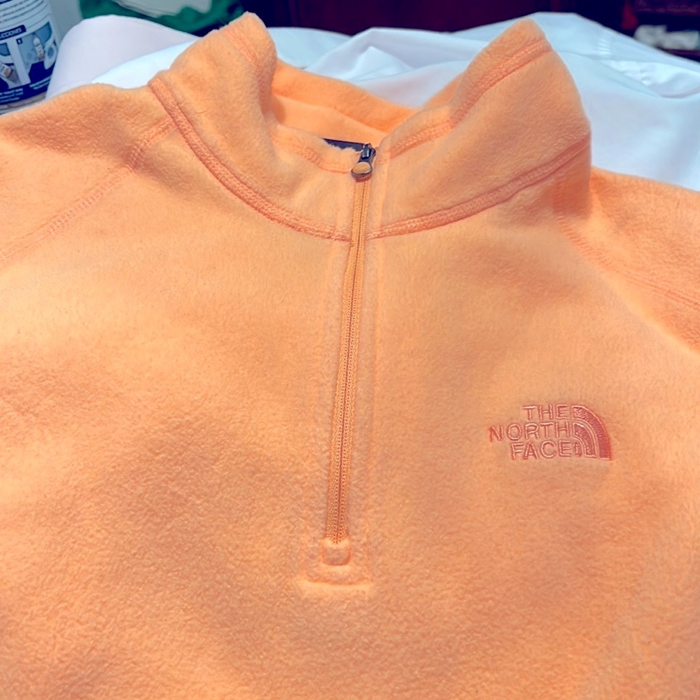 Peach Orange North Face fleece